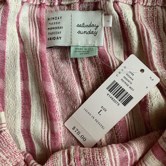 Anthropologie Saturday Sunday Aita Striped Pants - Picture 6 of 6